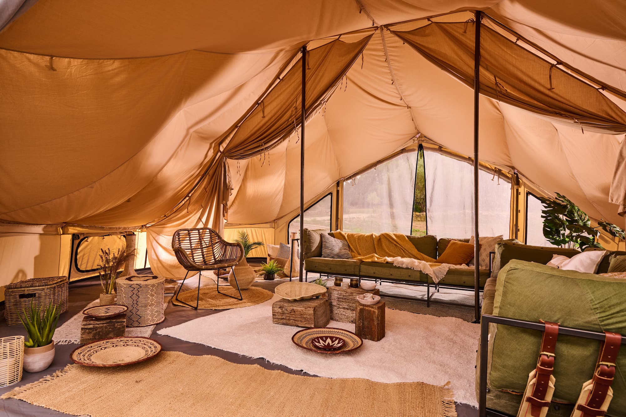 bell tent interior ideas Discover the Uniqueness of Autentic Double Bell Tent by Niche Imports